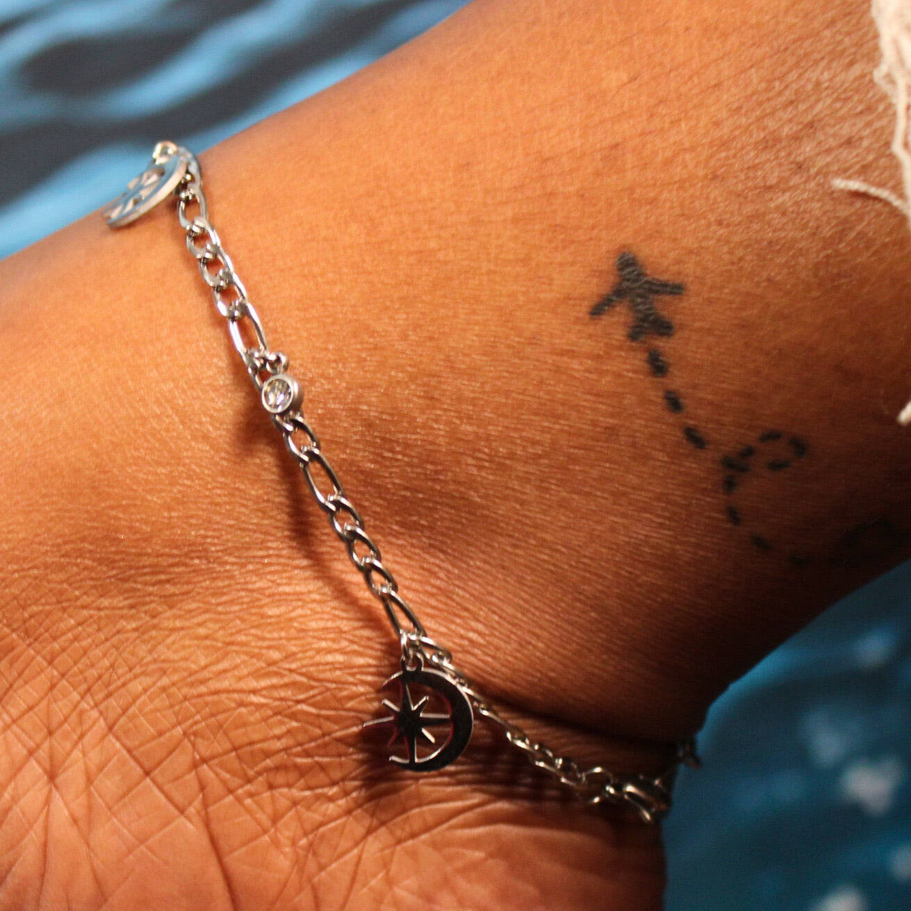Cosmic Anklet - Silver
