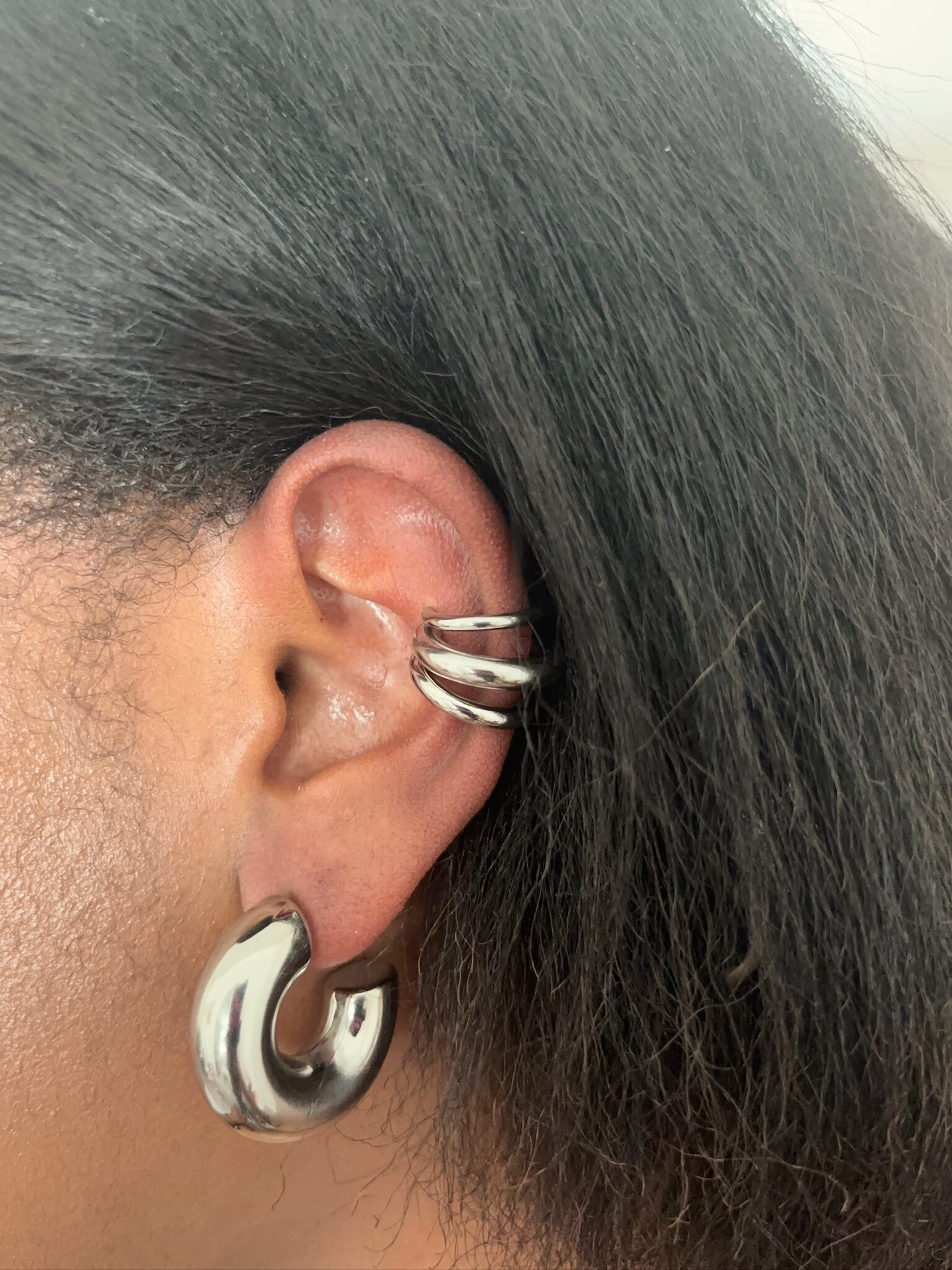 Robyn Ear Cuffs - Silver