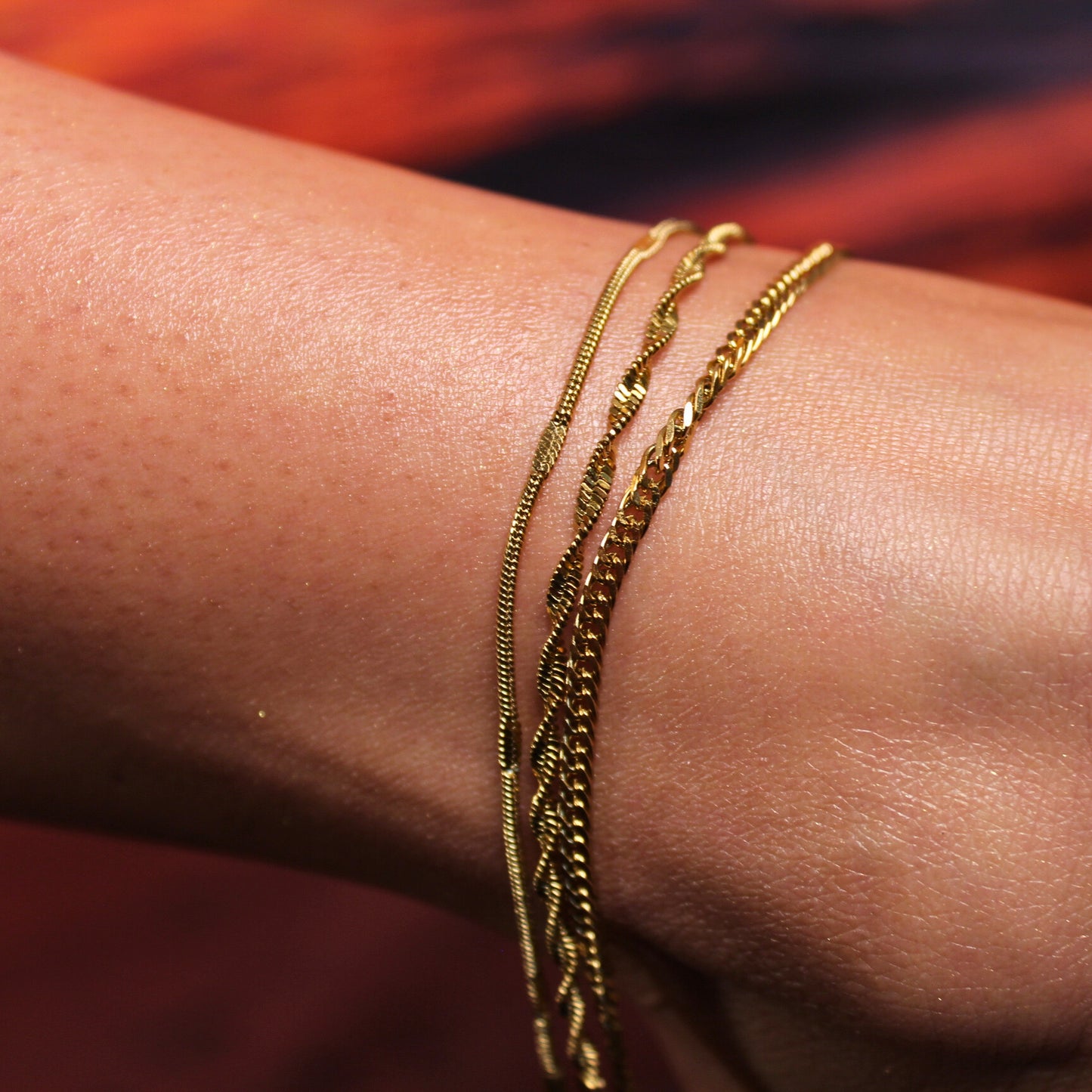 Orbit Anklet Trio