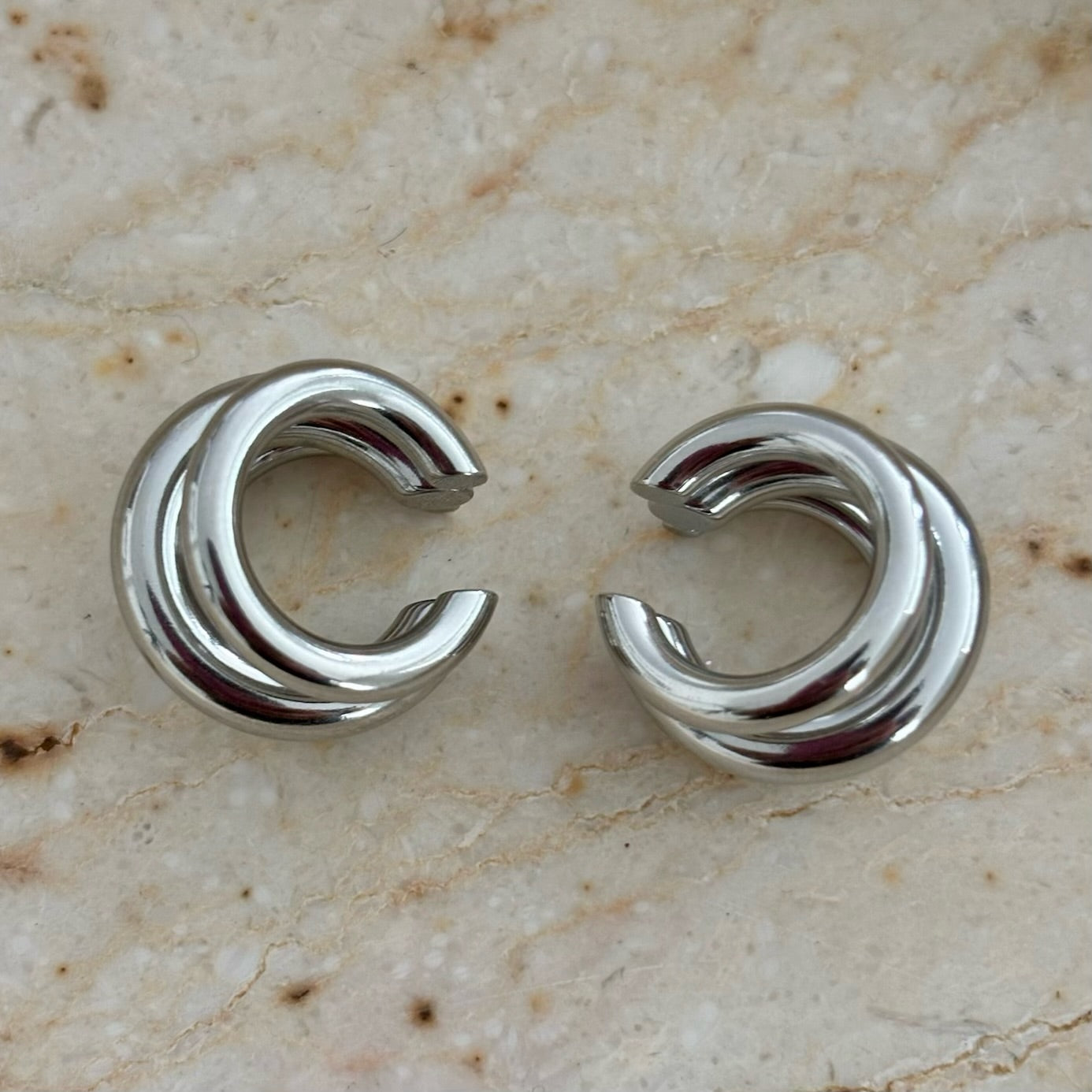Robyn Ear Cuffs - Silver