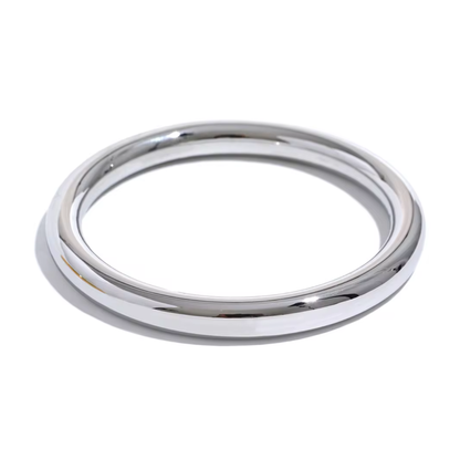 Slick Bangle Set Thick - Silver
