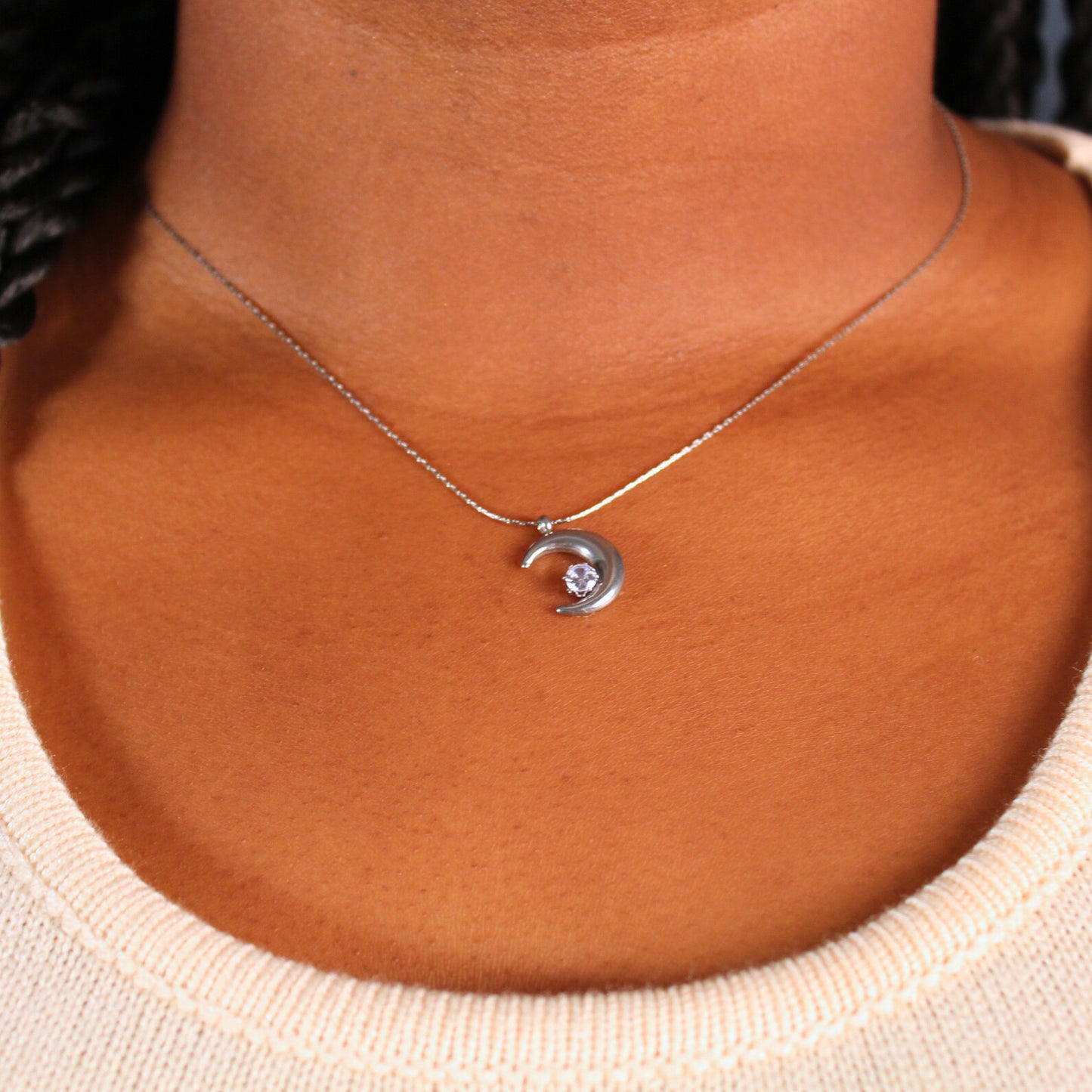 Luna Necklace - Silver
