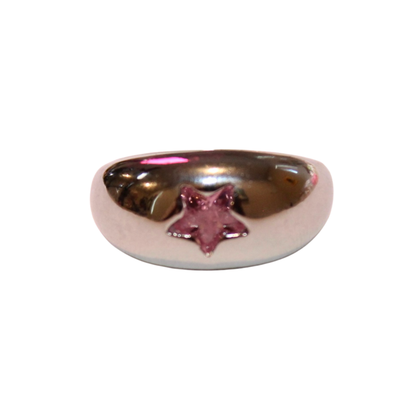 Stargirl Ring - Silver/Pink