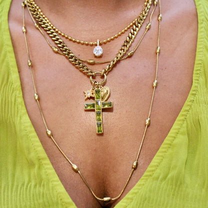 Cross My Heart Charm Necklace