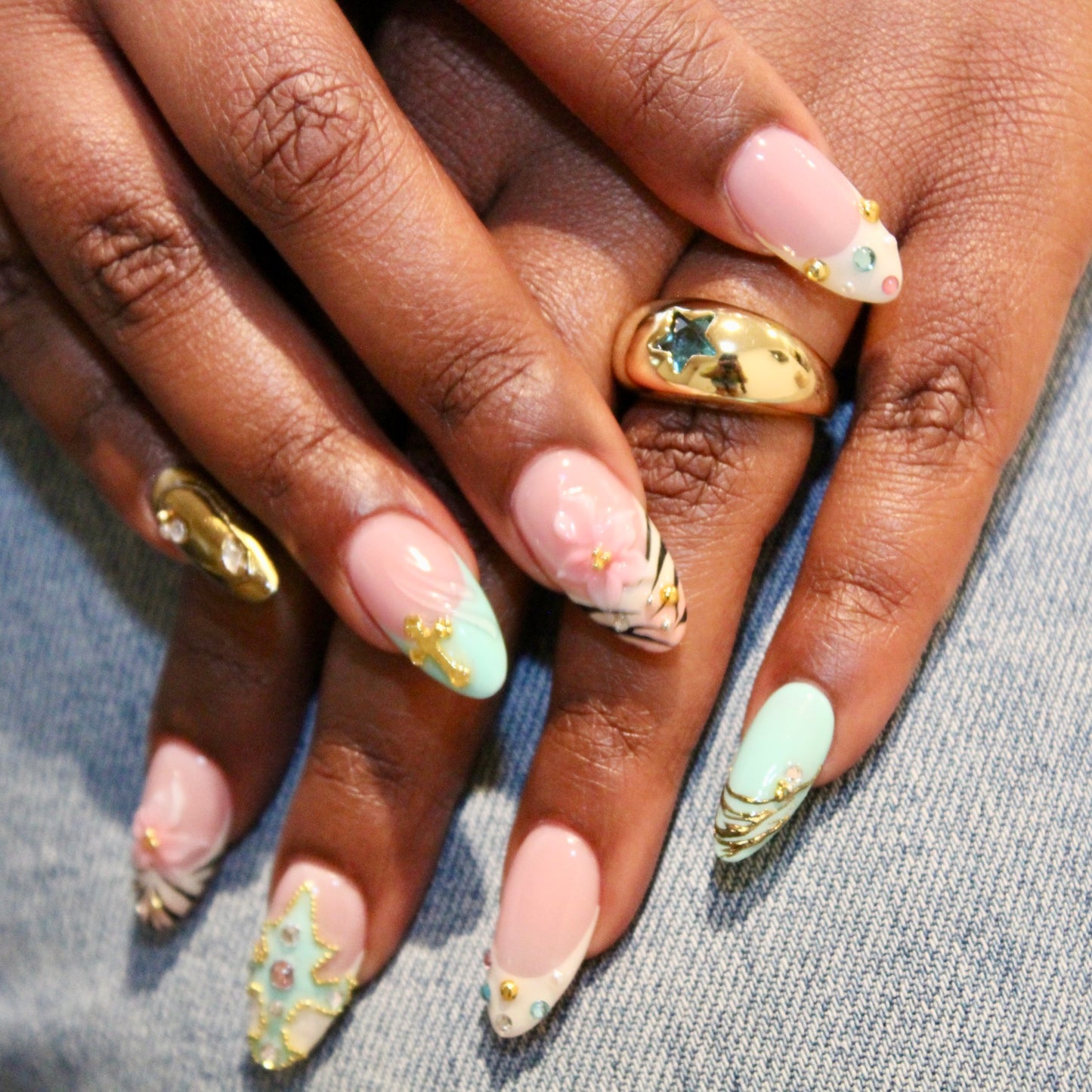 Stargirl Ring - Gold/Blue