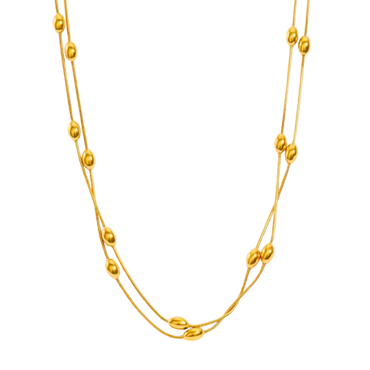 Luster Loop Necklace - Gold