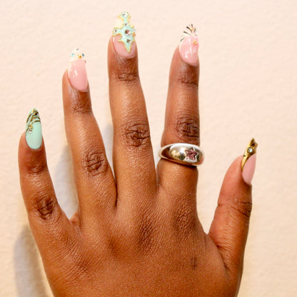 Stargirl Ring - Silver/Pink